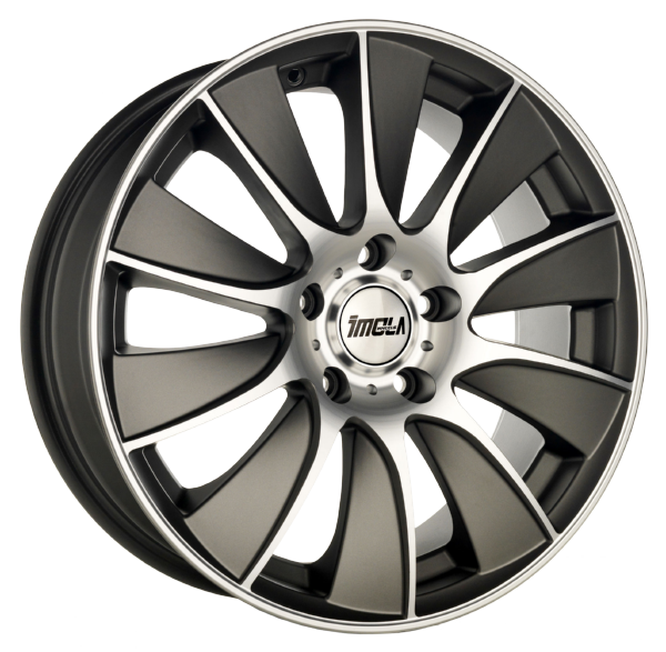 Llanta IMOLA AEREO 7.0x17 (4x100) ET35 ANTRACITA MATE / PULIDO