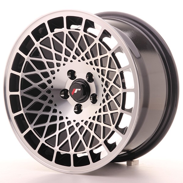 Llanta JAPAN RACING JR14 8 X 16" (5XMULTI) ET20 Black Machined Face