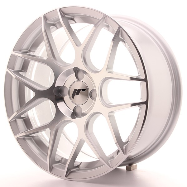 Llanta JAPAN RACING JR18 8 X 17" (4XMULTI) ET35 Silver Machined Face