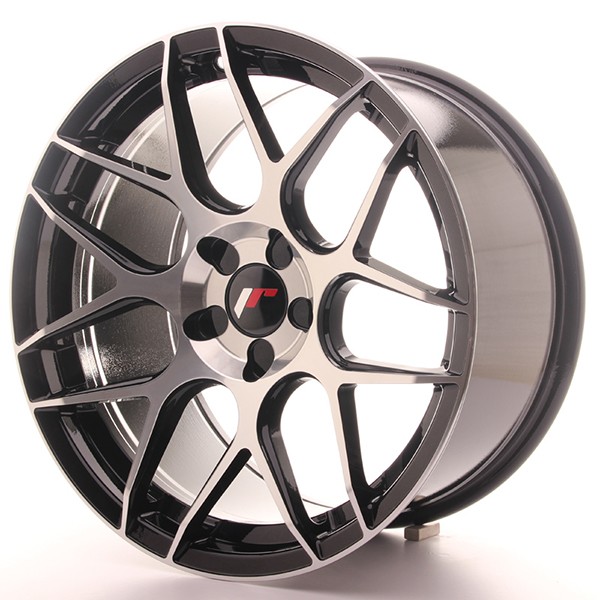 Llanta JAPAN RACING JR18 9,5 X 18" (5XMULTI) ET38 Black Machined Face