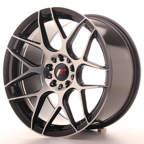 Llanta JAPAN RACING JR18 9,5 X 18" (5XMULTI) ET35 Black Machined Face