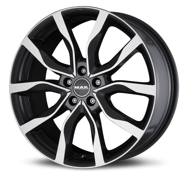Llanta MAK HIGHLANDS MIRROR 8.0 x 18" (5x108) ET45 ANTRACITA / PULIDO
