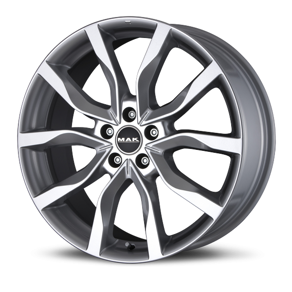 Llanta MAK HIGHLANDS SILVER 9.0 x 19" (5x130) ET50 PLATA BRILLANTE