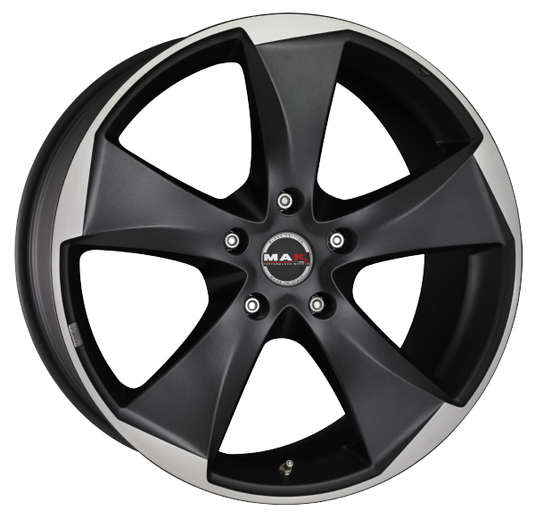 Llanta MAK RAPTOR 5 ICE 9.5x20 (5x130) ET50 ANTRACITA / PULIDO MATE