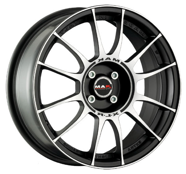 Llanta MAK XLR 7.0x16 (5x120) ET35 NEGRO MATE / PULIDO