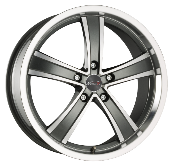 Llanta MATRIX CHRONO 9.5x19 (5x120) ET35 ANTRACITA / PULIDO