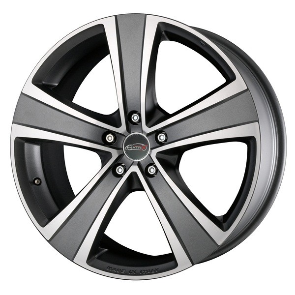 Llanta MATRIX FUOCO 5 ICE 9.0 x 18" (5x112) ET35 ANTRACITA MATE / PULIDO