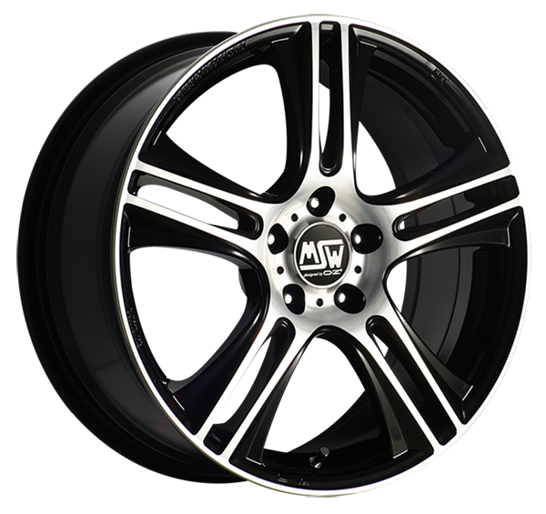 Llanta MSW 11 7.0 x17" (4x100) ET37 NEGRO / PULIDO