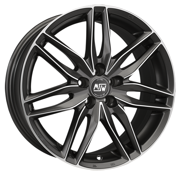 Llanta MSW 24 8.0 x17" (5x120) ET29 ANTRACITA MATE / PULIDO