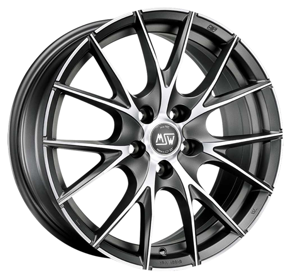 Llanta MSW 25 7.0 x16" (5x105) ET35 ANTRACITA MATE / PULIDO