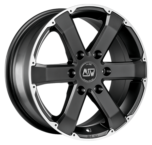 Llanta MSW 46 7.5 x17" (6x139,7) ET40 NEGRO / PULIDO