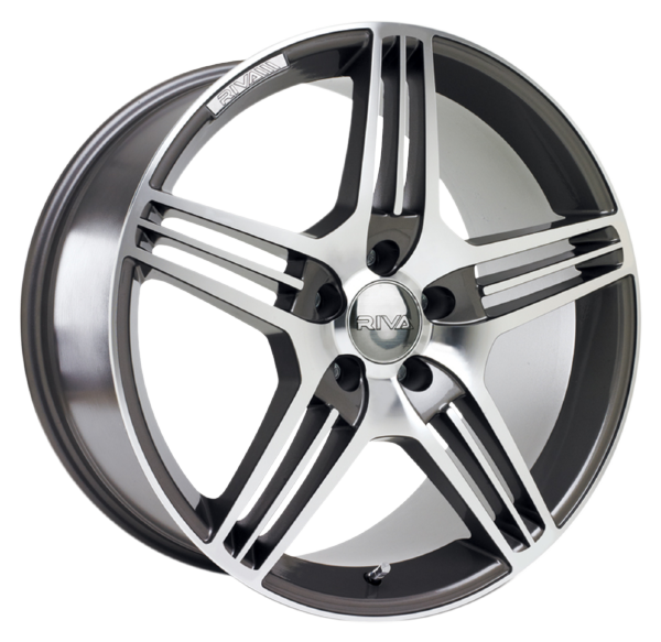 Llanta RIVA RVA GP 9.5x19 (5x112) ET45 ANTRACITA / PULIDO