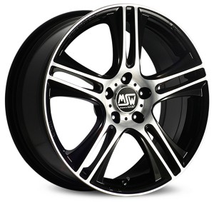 Llanta MSW MSW 11 7 X 17" (4X108) ET16 BLACK FULL POLISHED (GBFP)