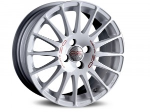 Llanta OZ Racing SUPERTURISMO WRC 7 X 18" (4X108) ET20 WHITE RED LETTERING