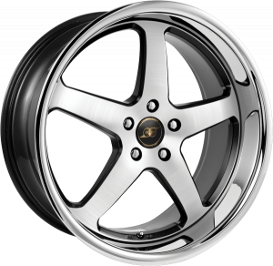 Llanta INFINY ARTECH /MBPIL 10 X 20" (5X130) ET50 MATT BLACK MACHINED FACE BRUSHED INOX LIP