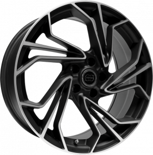 Llanta INFINY DS /MBP 7 X 16" (5X108) ET35 SATIN BLACK MACHINED FACE