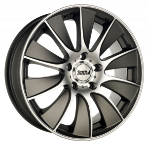 Llanta IMOLA AEREO 7.0x17 (4x100) ET35 ANTRACITA MATE / PULIDO