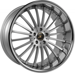 Llanta INFINY KLATZ-63 /MSIL 9,5 X 20" (5X112) ET30 MATT SILVER BRUSHED INOX LIP