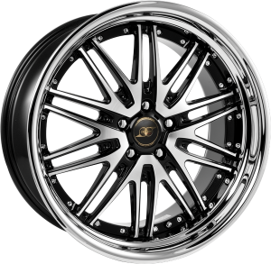 Llanta INFINY KLATZ-RSL /BPIL 9,5 X 20" (5X112) ET45 BLACK MACHINED FACE INOX LIP