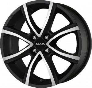 Llanta MAK ANTIBES 4 BLACK MIRROR 6,5 X 15" (4X108) ET15 BRILLIANT BLACK/MIRROR FACE