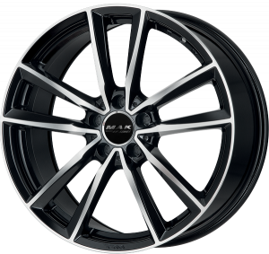 Llanta MAK BREMEN FF BLACK MIRROR 7,5 X 18" (5X112) ET42 BRILLIANT BLACK/MIRROR FACE