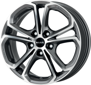 Llanta MAK HESSEN MIRROR 6,5 X 16" (5X105) ET39 GUN METALLIC/MIRROR FACE