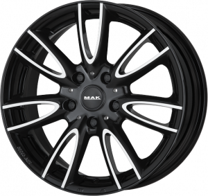 Llanta MAK JACKIE BLACK&WHITE 5,5 X 15" (4X100) ET45 ANODIZED WHITE/BLACK