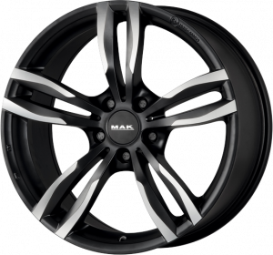 Llanta MAK LUFT ICE 7 X 16" (5X120) ET31 MATT BLACK/ICE FACE