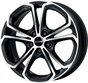 Llanta MAK RHEIN ICE 6,5 X 16" (5X108) ET45 MATT BLACK/ICE FACE