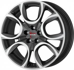 Llanta MAK TORINO MIRROR 5,5 X 14" (4X98) ET35 GUN METALLIC/MIRROR FACE