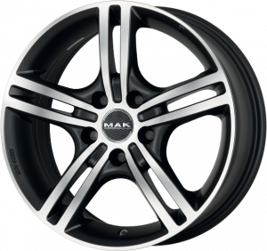 Llanta MAK VELOCE L ICE 6 X 15" (4X100) ET45 MATT BLACK/ICE FACE