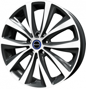 Llanta MAK WATT MIRROR 5 X 19" (5X112) ET43 GUN METALLIC/MIRROR FACE