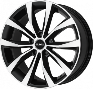 Llanta MAK WOLF BLACK MIRROR 6,5 X 16" (5X100) ET35 BRILLIANT BLACK/MIRROR FACE