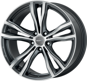 Llanta MAK X-MODE MIRROR 11,5 X 21" (5X120) ET38 GUN METALLIC/MIRROR FACE