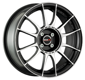Llanta MAK XLR 7.0x16 (5x120) ET35 NEGRO MATE / PULIDO
