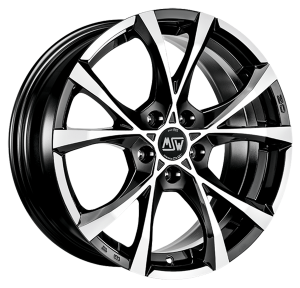 Llanta MSW CROSS OVER 7.0 x16" (5x114.3) ET45 NEGRO / PULIDO