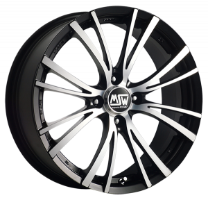 Llanta MSW 20-4 6.0 x14" (4x100) ET36 NEGRO MATE / PULIDO