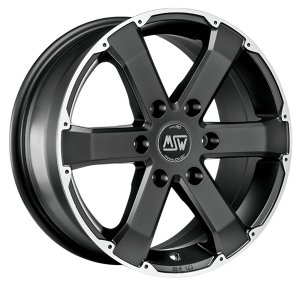 Llanta MSW 46 7.5 x17" (6x114.3) ET30 NEGRO / PULIDO