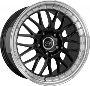 Llanta INFINY R1 LIGHT /BPL 7 X 16" (4X108) ET25 BLACK MACHINED LIP