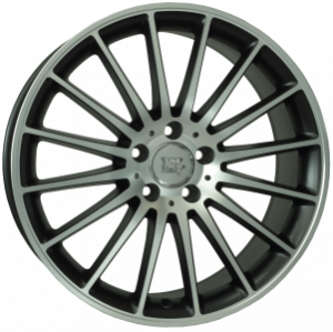 Llanta WSP Italy W773 / SHANGHAI 8 X 19" (5X112) ET45 NEGRO MATE PULIDO