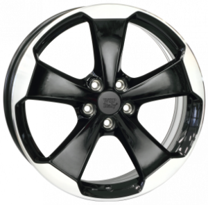 Llanta WSP Italy W465 / LACENO GOLF GTI 7,5 X 18" (5X112) ET51 NEGRO / PULIDO