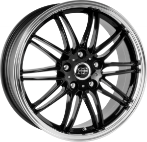 Llanta INFINY SHARK /BPL 6,5 X 15" (4X100) ET35 BLACK MACHINED LIP