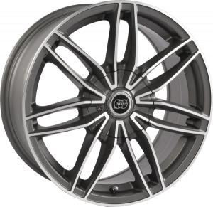 Llanta INFINY TAROX /AP 6,5 X 15" (4X98) ET35 GUN METAL MACHINED FACE