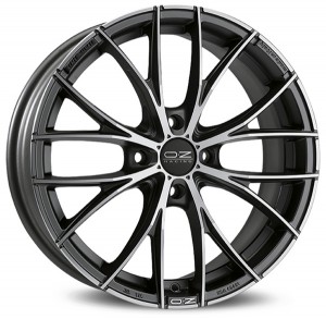 Llanta OZ Racing ITALIA 150 4F 7 X 17" (4X108) ET42 MATT DARK GRAPHITE DIAMOND CUT