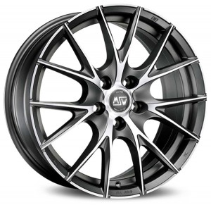 Llanta MSW MSW 25 7,5 X 17" (5X120) ET43 MATT TITANIUM FULL POLISHED