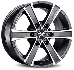 Llanta OZ Racing SAHARA 6 8 X 17" (6X114,3) ET30 MATT GRAPHITE DIAMOND CUT