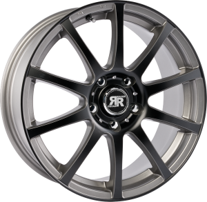 Llanta RACER AXIS /APB 6 X 14" (4X100) ET35 GUN METAL MACHINED FACE BLACK