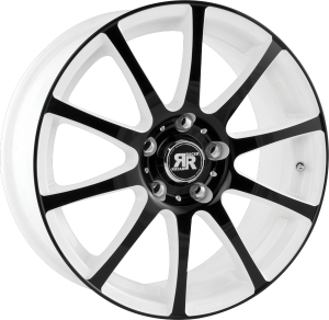 Llanta RACER AXIS /WPB 6 X 14" (4X100) ET35 WHITE MACHINED FACE BLACK