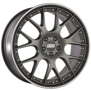 Llanta BBS CH-RII 11,5 X 21" (5X120) ET36 NEGRO / PLATINIO