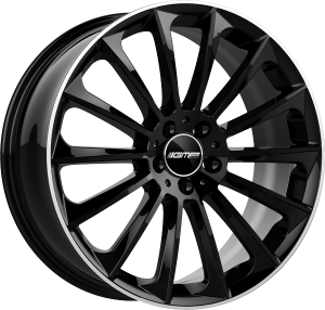 Llanta GMP STELLAR /BPL 8 X 18" (5X112) ET35 BLACK DIAMOND LIP